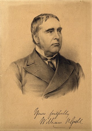 Sir William Withey Gull. Lithograph.