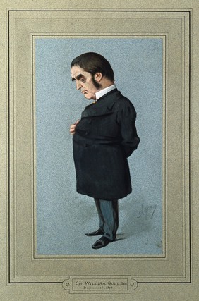 Sir William Withey Gull. Watercolour by C. Pellegrini [Ape], 1875.