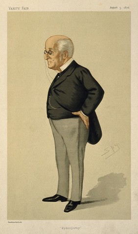 James Manby Gully. Coloured lithograph after Sir L. Ward [Spy], 1876.