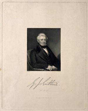 view George James Guthrie. Stipple engraving by J. Cochran, 1840, after H. Room.