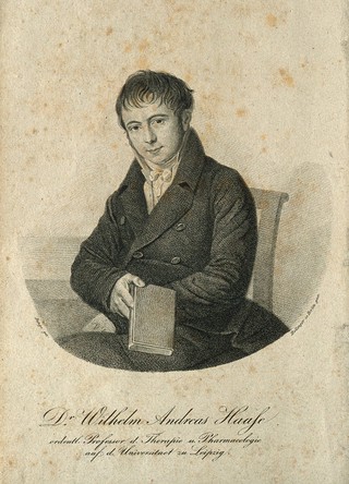 Wilhelm Andreas Haase. Stipple engraving by F.W. Bollinger after F.A. Junge.