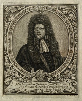 Ehrenfried Hagendorn. Line engraving by J. A. Boener.