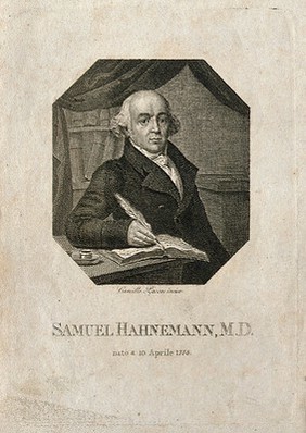 Samuel Christian Friedrich Hahnemann. Line engraving by C. Pacces.