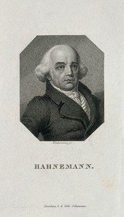 Samuel Christian Friedrich Hahnemann. Stipple engraving by A. Wachsmann.