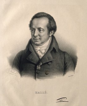 Jean Noël Hallé. Lithograph by Z. Belliard, 1834.