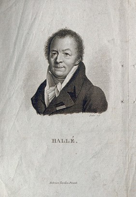 Jean Noël Hallé. Stipple engraving by C.A. Forestier.