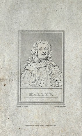 Baron Albrecht von Haller. Line engraving by G. Cooke, 1807, after J.R. Studer after C.N. Eberlein.