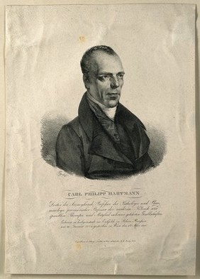 Phillip Carl Hartmann. Lithograph by F. Eybl.