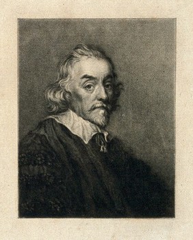 William Harvey. Mezzotint.