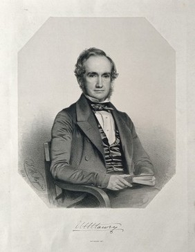 William Henry Harvey. Lithograph by T.H. Maguire, 1850.