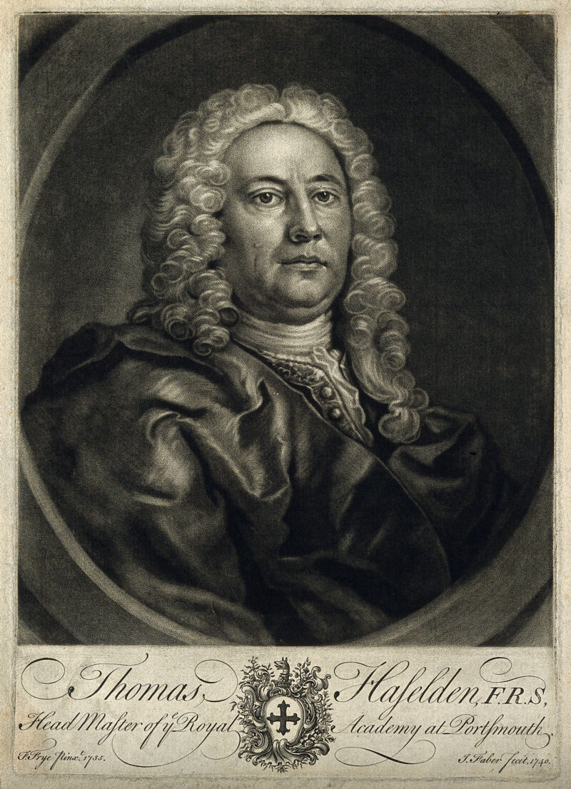 Thomas Haselden. Mezzotint by J. Faber, junior, 1740, after T. Frye, 1735., 1740, by Thomas Frye