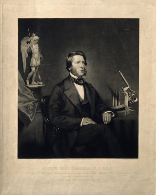 Arthur Hill Hassall. Mezzotint by S. Marks after J. Mayall.