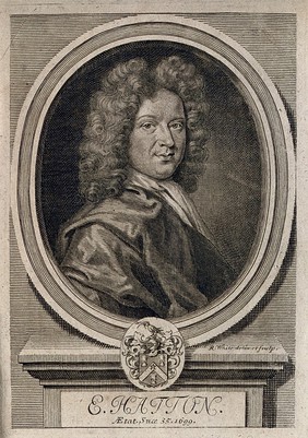 Edward Hatton. Line engraving by R. White, 1696.