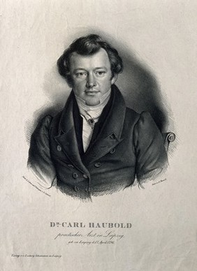 Carl Haubold. Lithograph by G. Schlick.