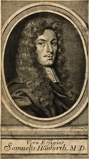 Samuel Haworth. Line engraving by R. White, 1682.