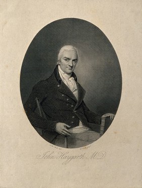 John Haygarth. Line engraving by W. Cooke, 1801, after J. H. Bell.