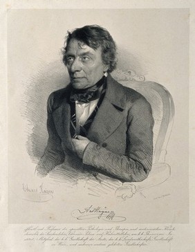 Anton Hayne. Lithograph by E. Kaiser.