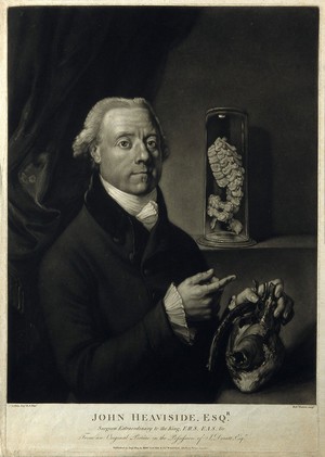 view John Heaviside. Mezzotint by R. Earlom, 1803, after J. Zoffany.