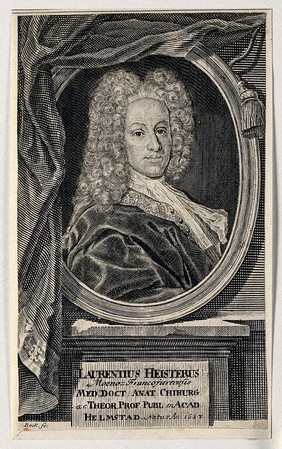 Lorenz Heister. Line engraving by Beck, 1732.