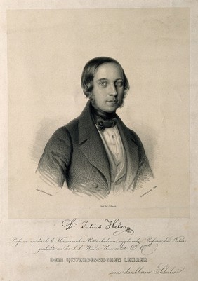 Julius Helm. Lithograph by Gabriel Decker after J. Forstern.