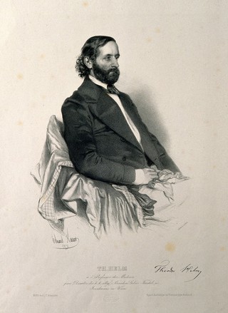 Theodor Helm. Lithograph by E. Kaiser, 1850.