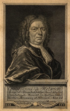 Christianus de Helwich. Stipple engraving by F. G. Wolffgang after F. Jachmann.