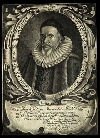 Balthasar von Herden. Line engraving by J. F. Fleischberger.