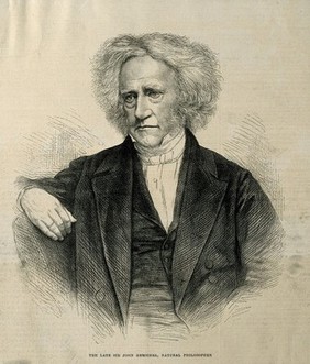 Sir John Frederick William Herschel. Wood engraving, 1871.