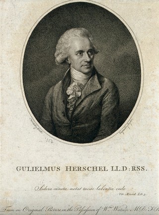 Sir William Herschel. Stipple engraving by T. Ryder after L. F. Abbott, 1785.