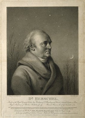 Sir William Herschel. Stipple engraving by J. Godby, 1814, after F. Rehberg, 1814.