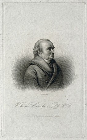 Sir William Herschel. Stipple engraving by J. Thomson, 1823, after F. Rehberg, 1814.