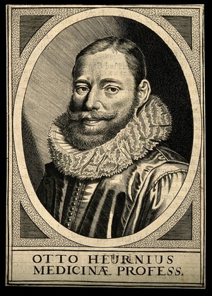 view Otto Heurnius. Line engraving by C. Ammon.