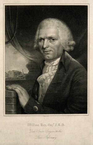 view William Hey. Stipple engraving by W. Holl, 1816.