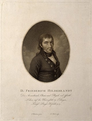 Georg Friedrich Hildebrandt. Stipple engraving by J. C. Bock after J.B. Hirschmann.