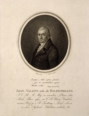 view Johann Valentin von Hildenbrand. Stipple engraving by J. J. Neidl after J. H. Jenny.