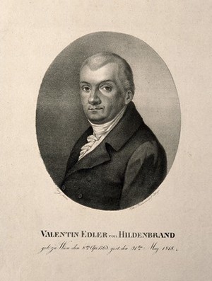 view Johann Valentin von Hildenbrand. Lithograph by Ritter von Radmansdorf after J. H. Jenny.