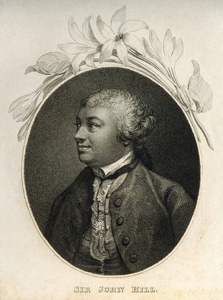Sir John Hill. Stipple engraving after F. Cotes 1757.