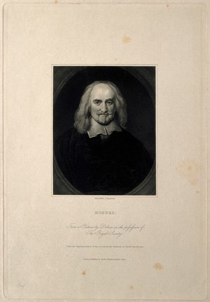 view Thomas Hobbes. Stipple engraving by J. Posselwhite after J.B. Gaspers (Jaspers).