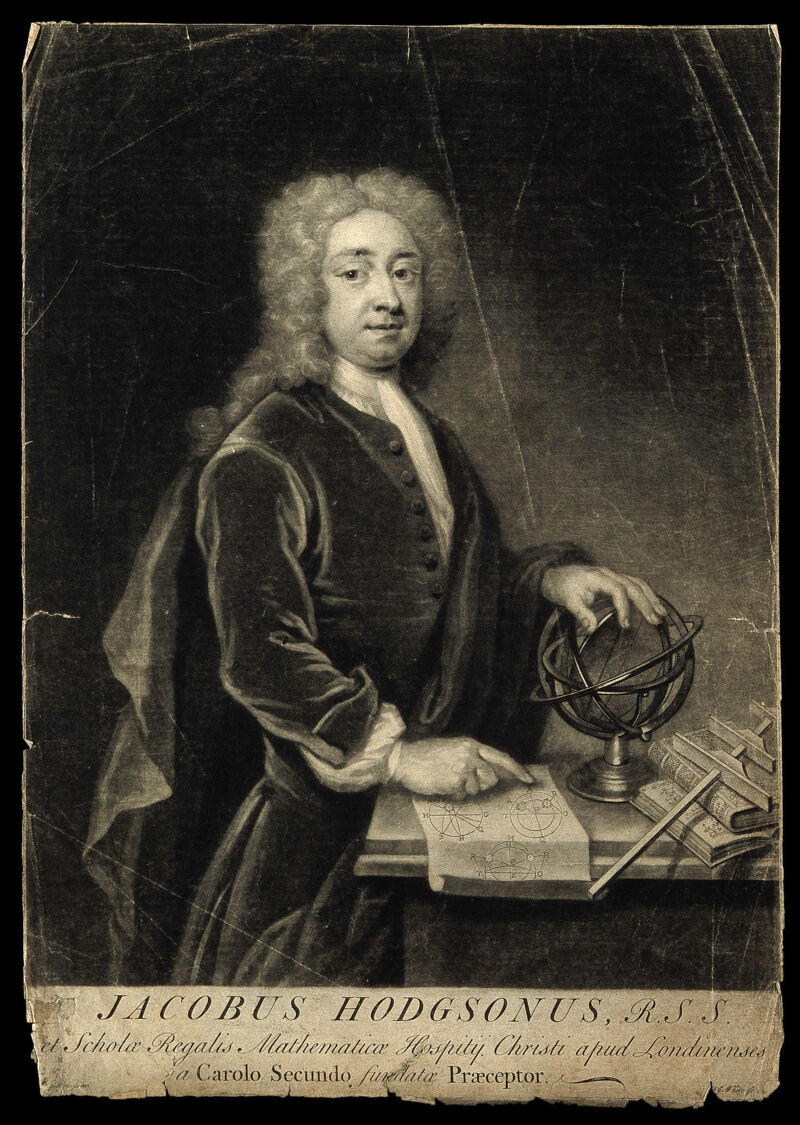 James Hodgson. Mezzotint by G. White after T. Gibson., by Thomas Gibson