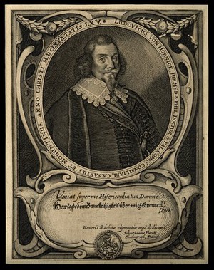 view Ludwig von Hörnick. Line engraving by S. Furck.