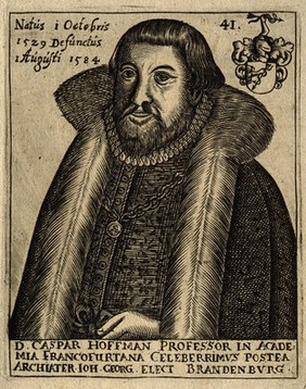 Caspar Hoffman. Line engraving.