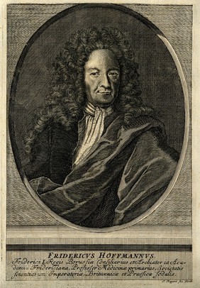 Friedrich Hoffmann II. Line engraving by J. Rupert.