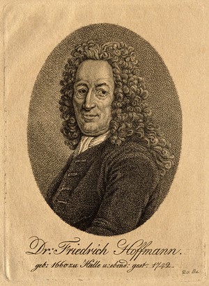 view Friedrich Hoffmann II. Stipple engraving.