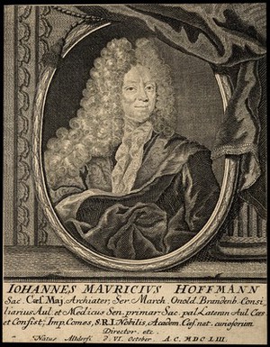 view Johann Moritz Hoffmann. Line engraving.