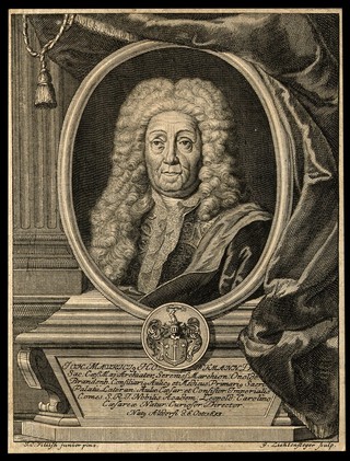 Johann Moritz Hoffmann. Line engraving by G. Lichtensteger after J. C. Fillisch, junior.