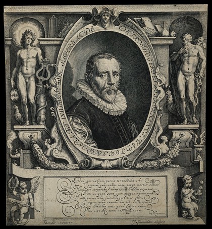 Pieter Hogerbeets. Line engraving by J. Saenredam after K. van Mander I.