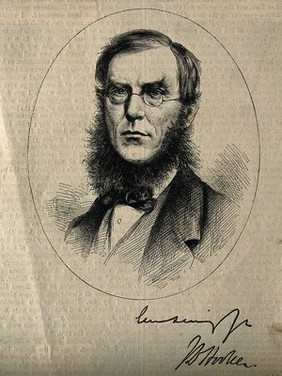 Sir Joseph Dalton Hooker. Wood engraving by Butterworth & Heath after Whitlock [?].