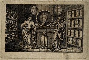 view Christoph Horch. Line engraving by J.E. Gericke.