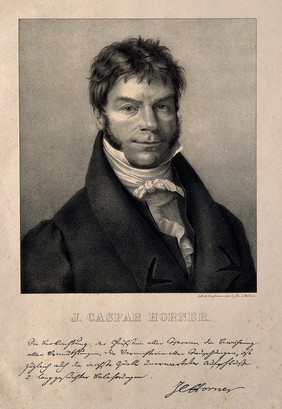 Johann Caspar Horner. Lithograph by Engelmann père and fils.