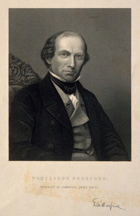 Eben Norton Horsford. Stipple engraving.